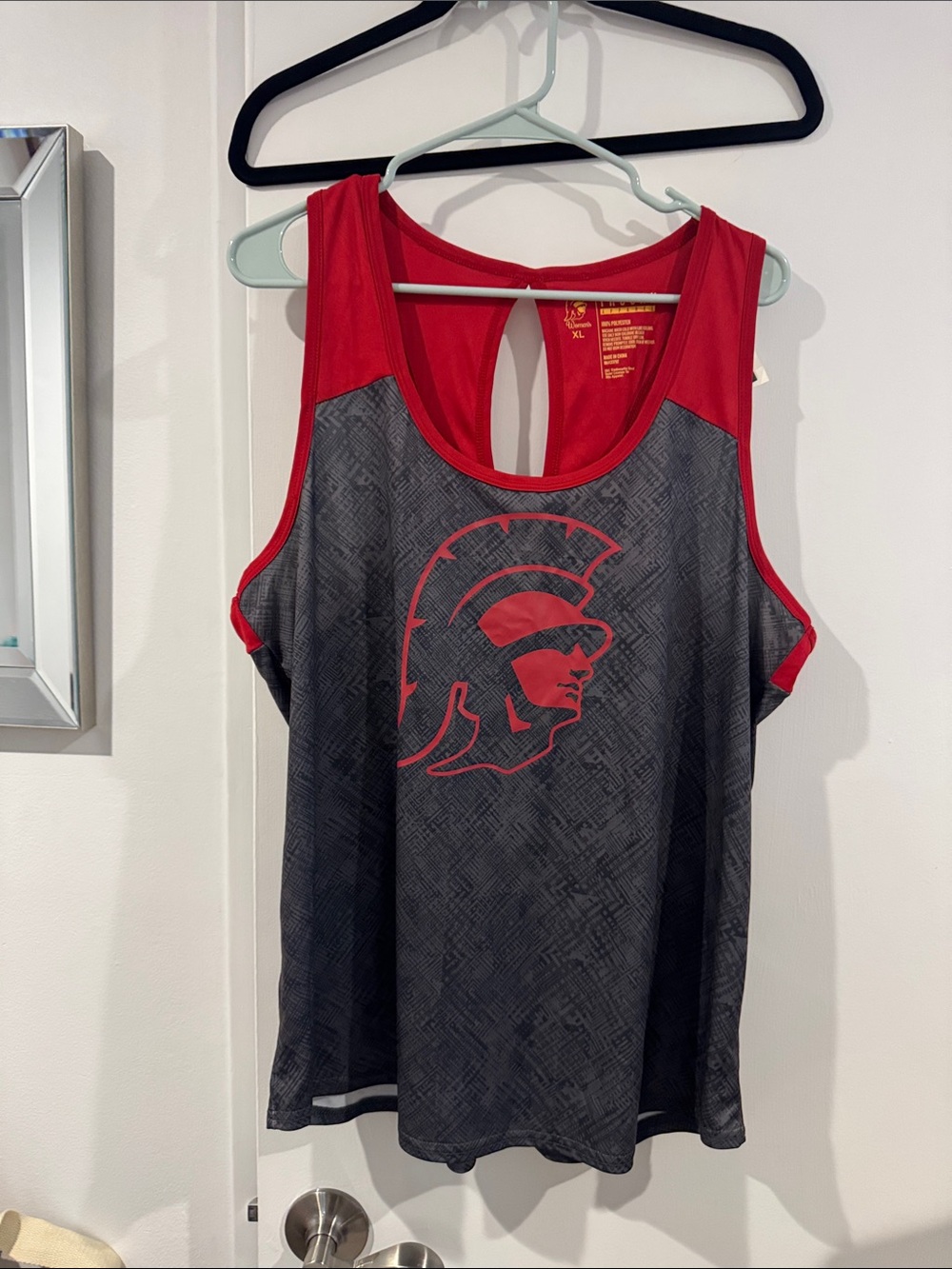 BNWT Womens Trojan Apparel Racerback Athletic Tank Top - XL